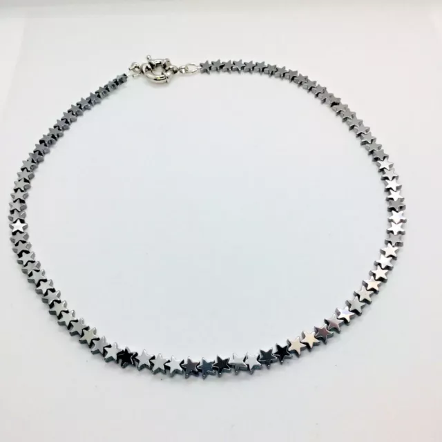 Collana in Ematite Stelline Silver