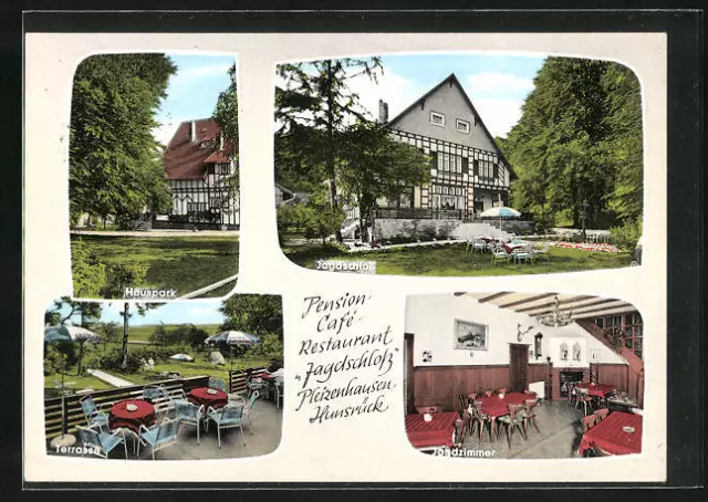 Ansichtskarte Pleizenhausen, Hotel u. Pension Jagdschloss 1967