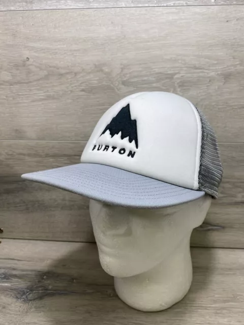 Burton I-80 Trucker Hat SnapBack Gray White Cap