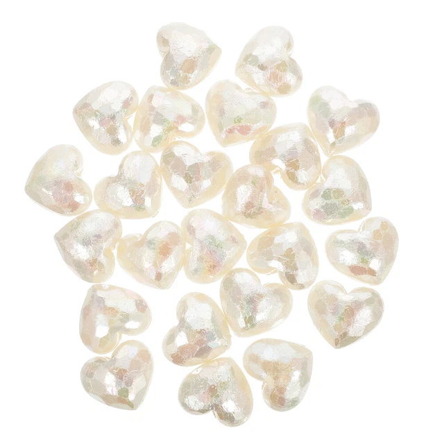 24 Pcs Acryl Spacer Lose Perle DIY Schmuck Charms Perle Anhänger Loch Spacer