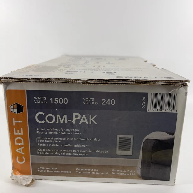 Cadet Com-Pak 1500-Watt 240-Volt Electric Wall Heater CSC152TW