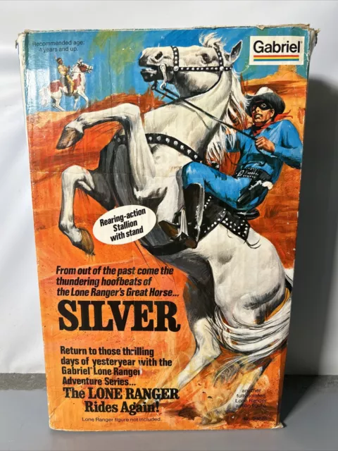 Gabriel Lone Rangers Horse SILVER WITH BOX complete