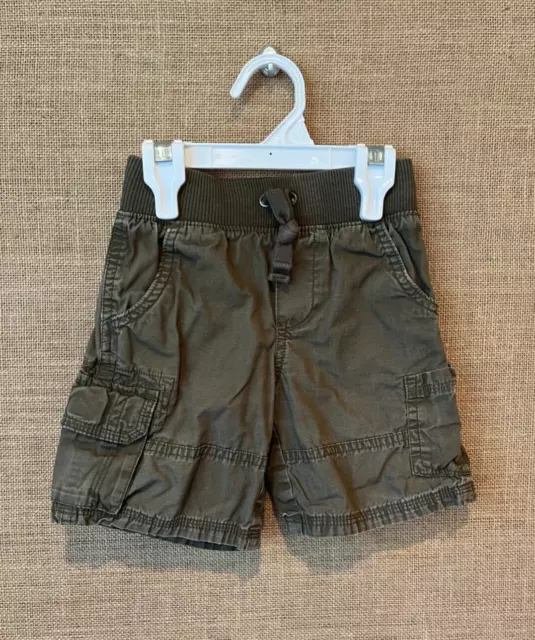 Carters Toddler Boy Green Cargo Pull On Shorts Size 3T