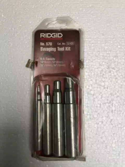 RIDGID NO.570 Swaging Kit Attrezzi Per Gatto N° 52420 Od Capacità 0.6cm, 1cm,