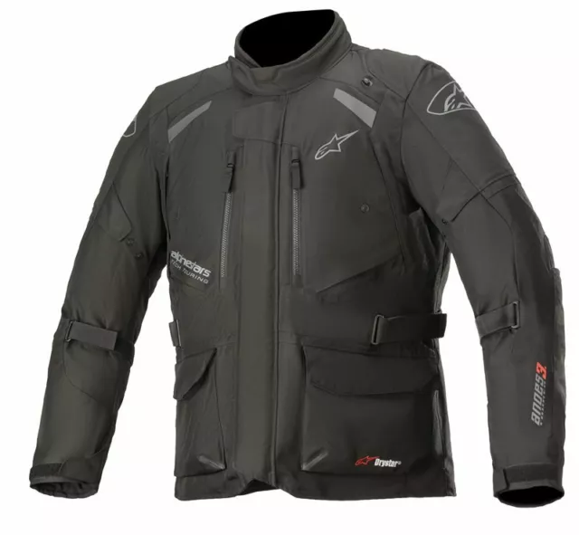 Alpinestars Andes v3 Black Drystar all weather waterproof Motorbike Jacket -New