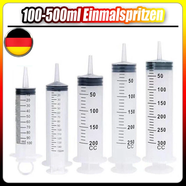 100-500ml Einmalspritzen Liquidspritzen Blasenspritzen Einwegspritzen + Schlauch