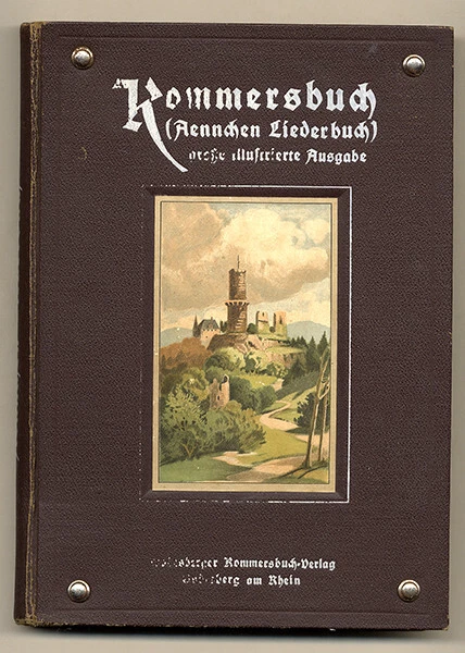 Deutsches Reich Studentika Kommers Liederbuch illustrierte Klavier Ausgabe 1924