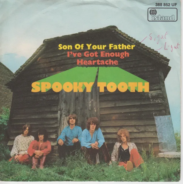 SPOOKY TOOTH - Son Of Your Father -1969 German pink Island label 7" vinyl single