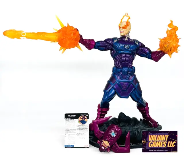 Marvel Heroclix Galactus #G001a #G001b w/ Card Galactic Guardians Set