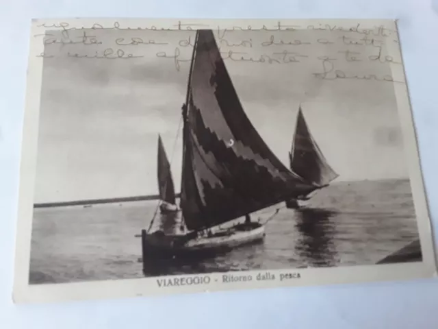 Cartolina Originale 1939 Viareggio - Ritorno dalla Pesca