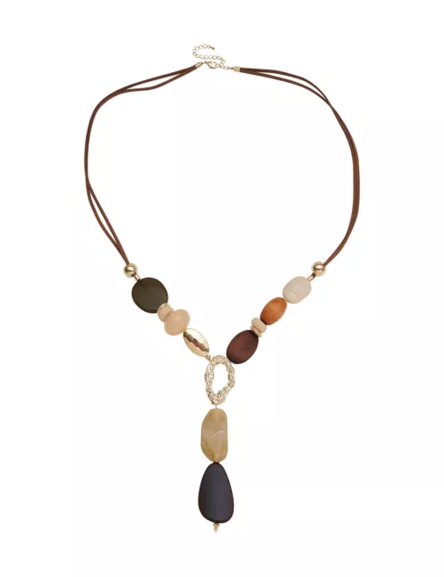 AU OSFA KATIES - Womens Fashion Jewellery - Multi Beaded Lariat Nl