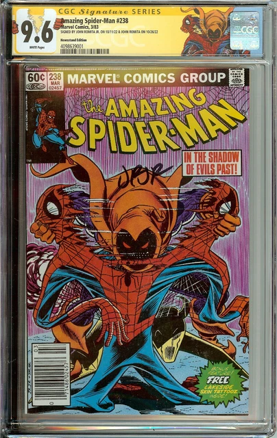Amazing Spider-Man #238 HobGloblin CGC 9.6 NEWSSTAND John Romita JR WITH Tattooz