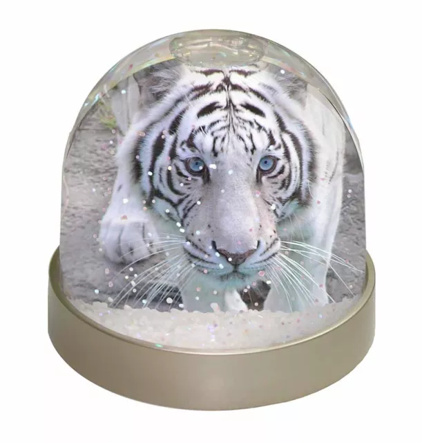 Siberian White Tiger Photo Snow Globe Waterball, AT-14GL