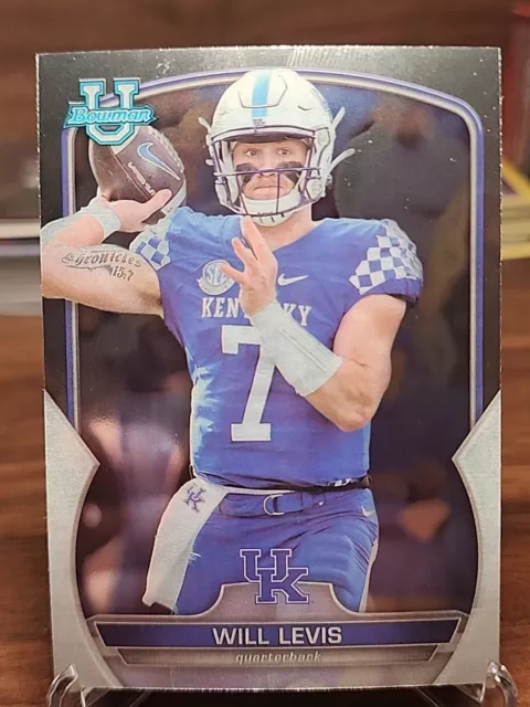 Will Levis RC 2022 Bowman U Chrome #5 Tennessee Titans Kentucky Wildcats QB