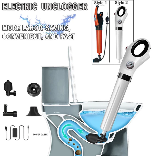 Elektrischer Toilettenkolben - Druckluft Rohrreiniger Mit 8 BAR Power