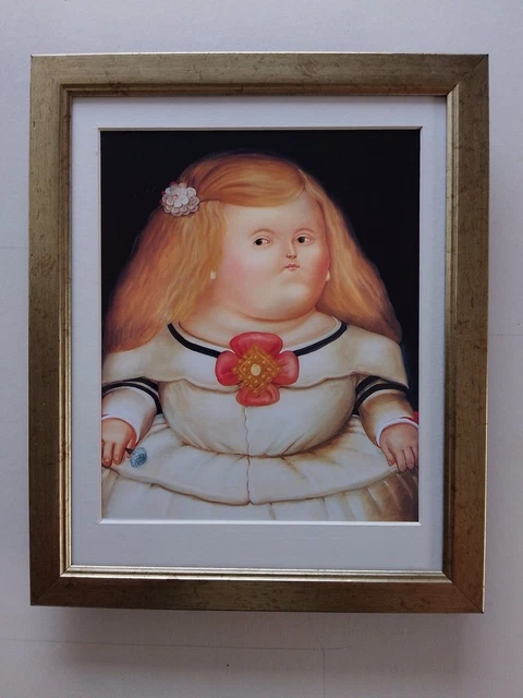 Fernando Botero print 'Menina'  FRAMED