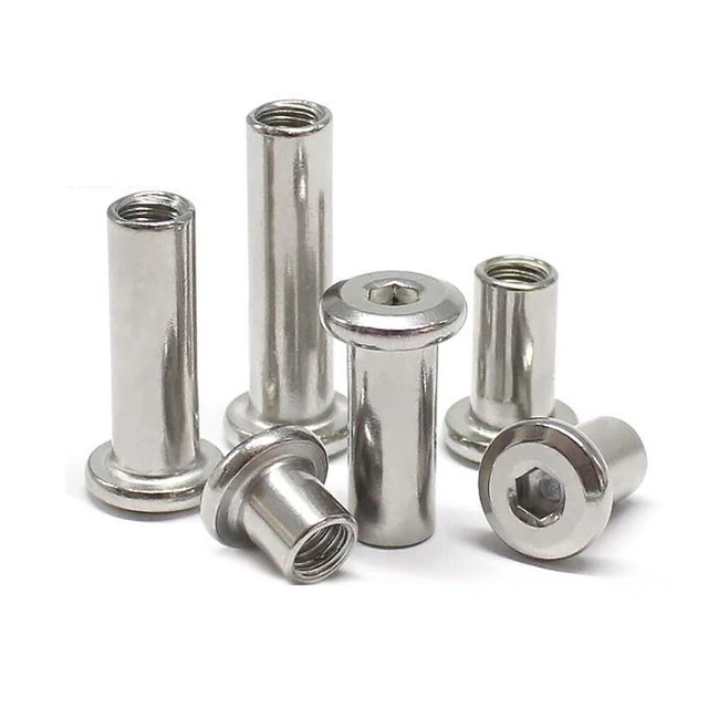 M6 M8 Allen Sleeve Nuts Stainless Steel Round Flat Hex Socket Head Nut Furniture
