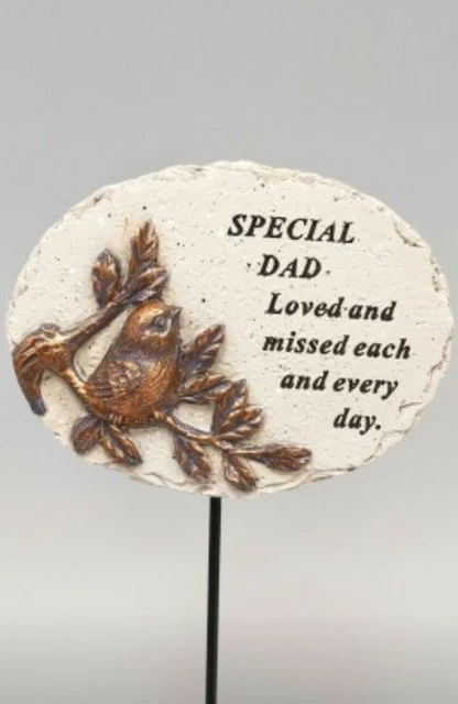 Special Dad Memorial Robin Bird Love Tribute Stick Garden Christmas Father's Day