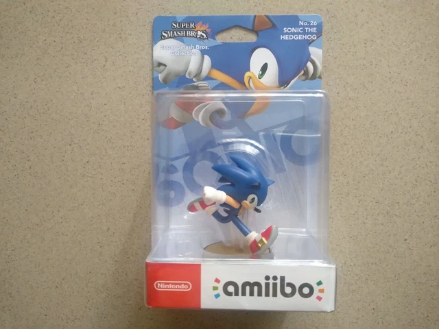 AMIIBO SUPER SMASH Bros N°26 - Sonic The Hedgehog Euro New EUR 65,39