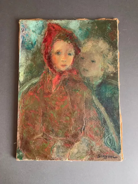 Peinture ancienne sur toile signée "SCREPEL"