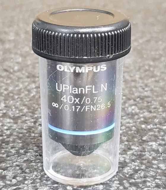 Olympus 40X UPlanFL N Microscope Objective UIS2 40X/0.75 ∞/0.17/FN26.5 UPLFLN40X