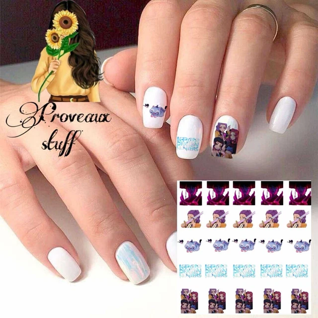 K POP DEMON Hunters Waterslide Nail Decals Set Of 50 Bonus Instructions ...