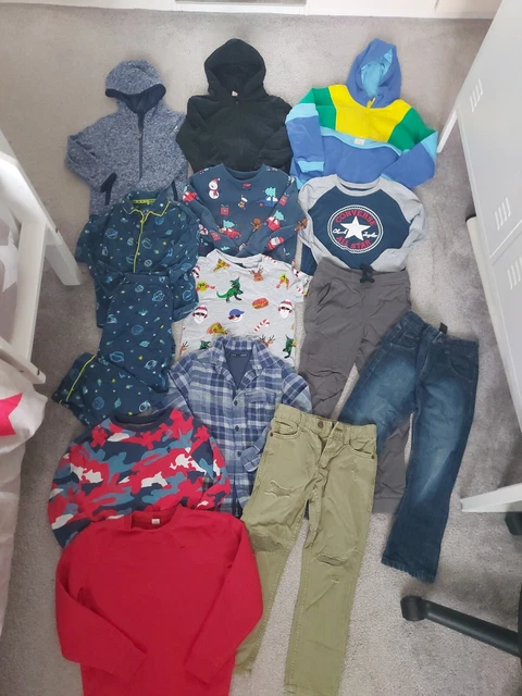 NEXT BOYS BUNDLE CLOTHES 14 ITEMS GREAT QUALITY! Age 6-7 years NEXT/H&M/TU