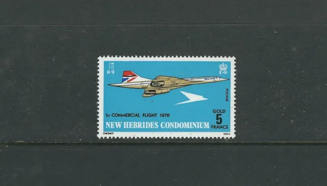 Neu Hebrides (Br) 1976 Concorde (Sc 204) VF MNH