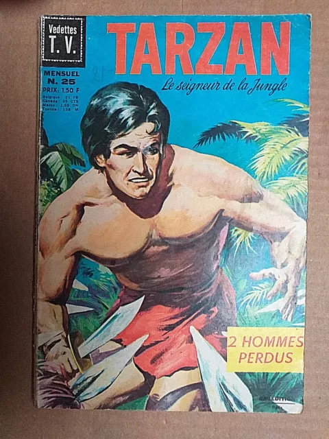 Tarzan Vedette tv 1ère série 25 bel état + 1970 Sagédition Russ Manning