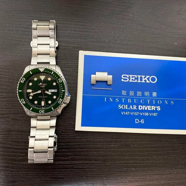 SEIKO 5 Sports Mechanical Green Dial 4R36-07G0 Automatic Current Men's Watch #4
