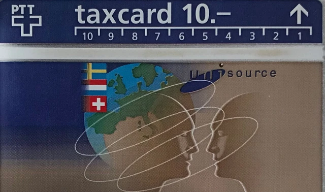 Unisource offering Freedom and Choice PTT p-taxcard Kunst auf Telefonkarten
