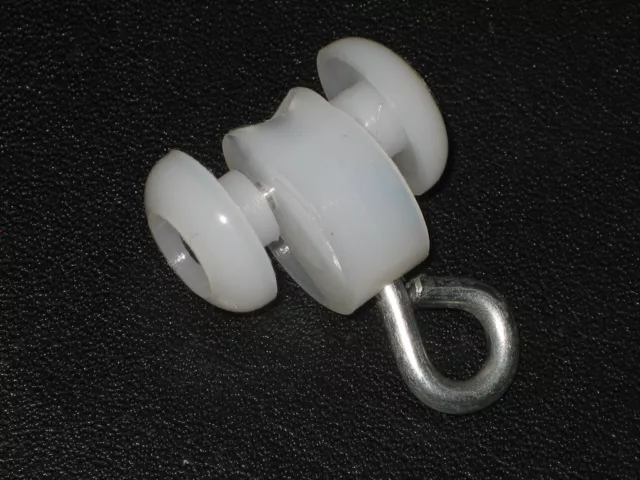 Curtain Track: Single Carrier Rollers (10 Pack) Heavy Duty Hospital Rated Nylon