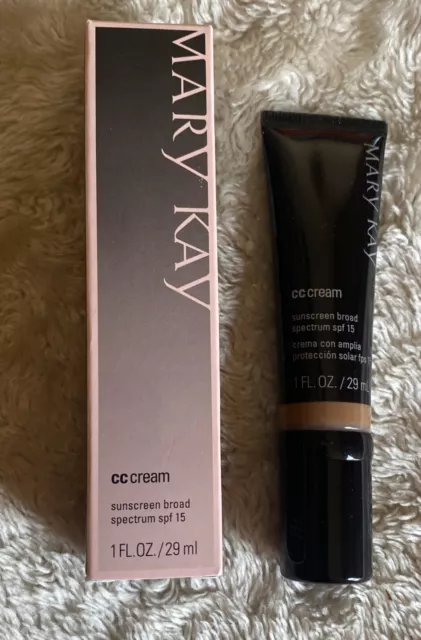 Protector solar crema Mary Kay CC amplio espectro FPS15 ~ profundo ~ 072825 nuevo ~ caducado
