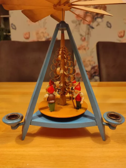 Antike Pyramide Zwerge Erzgebirge Weihnachten Weihnachtspyramide uralt Vintage 2