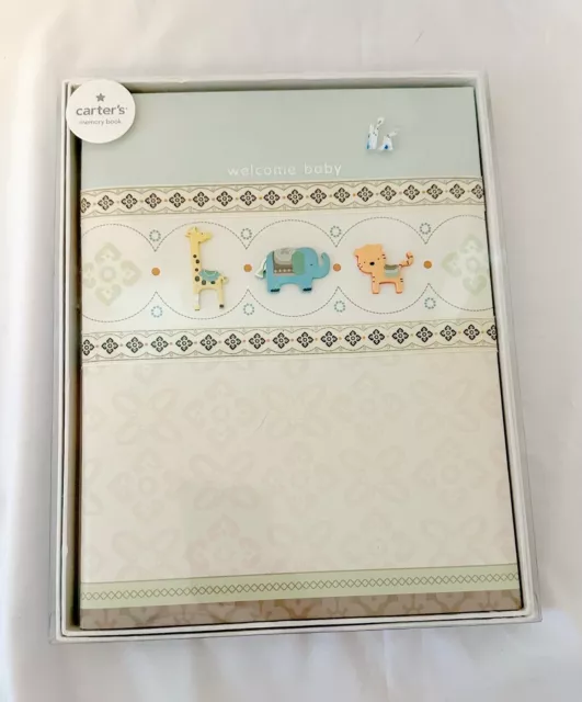 CR Gibson Carter's "Welcome Baby" New Baby Memory Book - Gender Neutral NIB