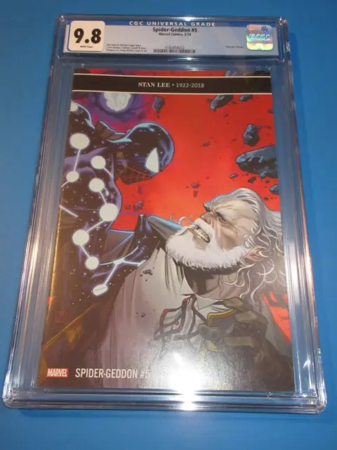 Spider-Geddon #5 Key 1st Cosmic Suit CGC 9.8 NM/M Gorgeous gem Wow