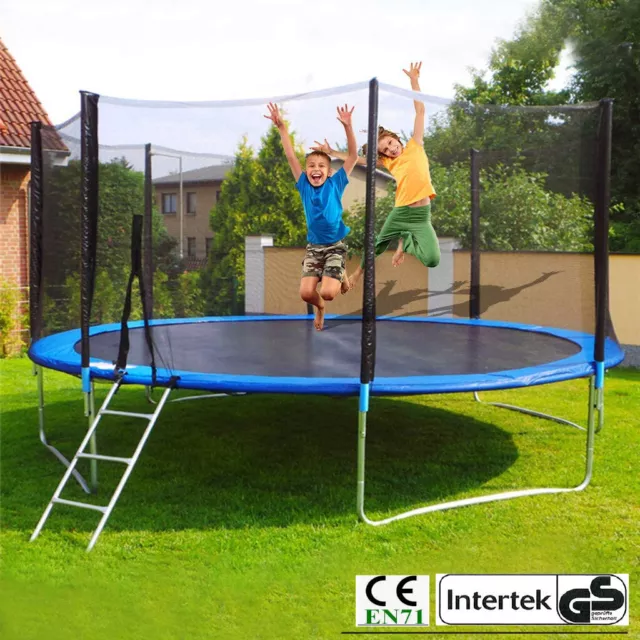 Trampolin, Trampolin Set, Kindertrampolin, Gartentrampolin, 244/305/366cm, geprü