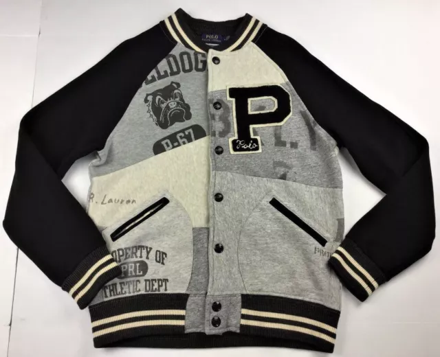 POLO RALPH LAUREN Stadium Patchwork Letterman Varsity Rugby NY Baseball Jacket S 269.99 PicClick