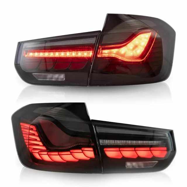 VLAND GTS LED Sequential Blinker Tail Lights For 12-18 BMW 3 Series F30 F35 F80