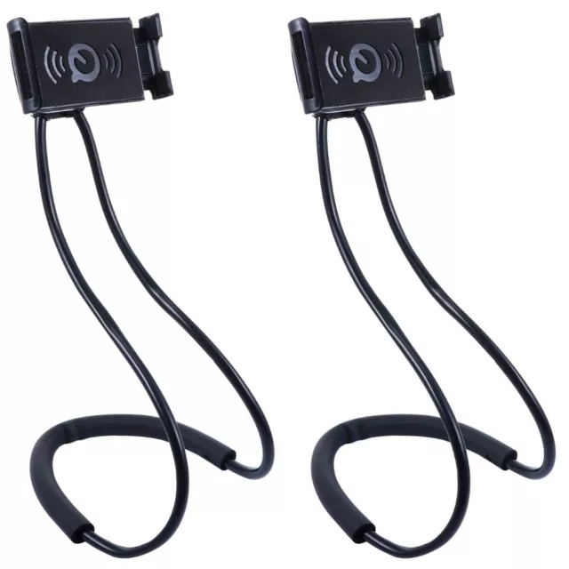 2 Pc Hanging Neck Stand Foam Man Portable Phone Holder Universal Mobile