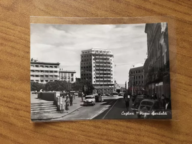 Cartolina Cagliari Piazza Garibaldi Viaggiata 1959 Subalpina Ab