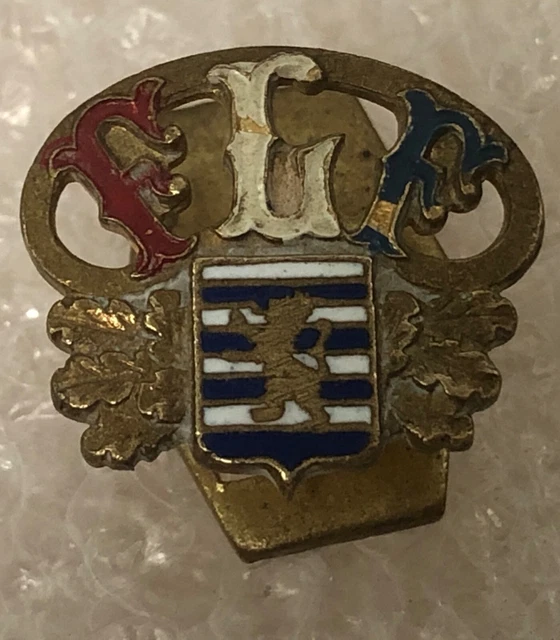 Football Association Fussbal  Badge  Button Hole Knopf  Luxembourg Old Model
