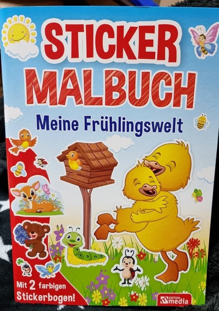 Sticker Malbuch Meine Frühlingswelt Neu