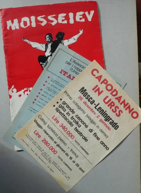 Brochure Danze Popolari Russe(Moisseiev)Per Capodnno 1976 In Urss-Volantini (2)