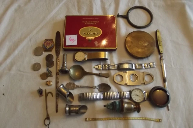 lot brocante objets anciens , vintage, fonds de tiroirs lot 5