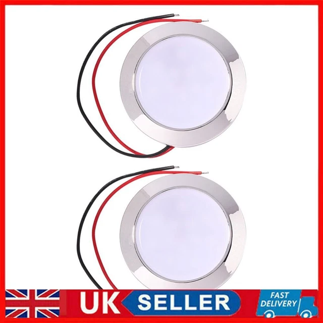 Waterproof 12V 24V Auto 24 SMT LED Dome Reading Lamp for Caravan RV Marine Car