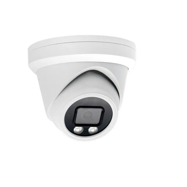 Caméra dôme IP POE compatible Hikvision 5MP IP66 Métal Blanc