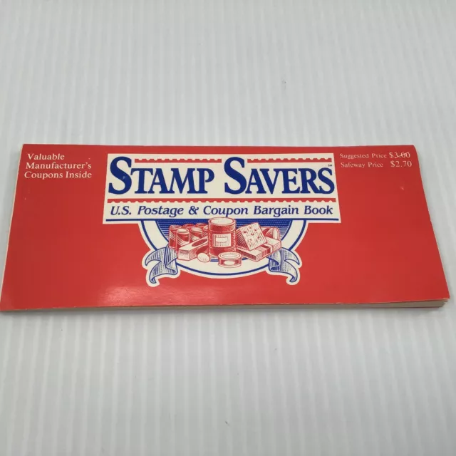 Safeway stamps savers Booklet with Jack London Stamps 12 - 25cent  booklet, 1990