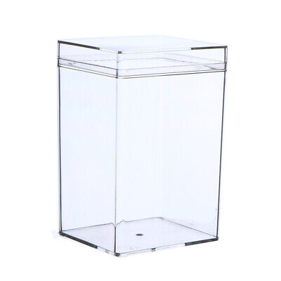 Caja de plástico rectangular Galleta Dulce Muñeca Regalo Caja de embalaje Transparente -H1