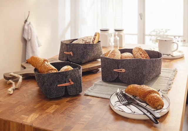 Salvare Set 2x Filzschale " Moderno Look ",3er Set,Decorazione Tavolo Sempre di